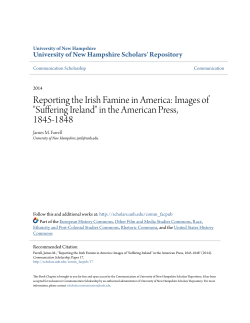 Suffering Ireland - UNH Scholars` Repository