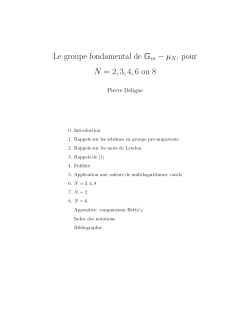 Le groupe fondamental de Gm &minus; &micro;N, pour N = 2,3,4,6 ou 8