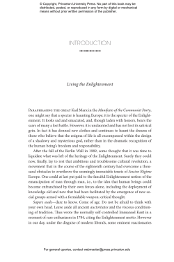 The Enlightenment: History of an Idea, Updated edition