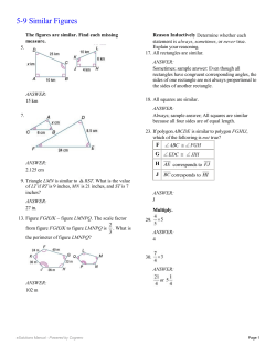 5-9 Similar Figures