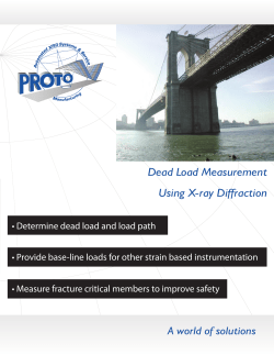 Dead Load Measurement Using X-ray Diffraction
