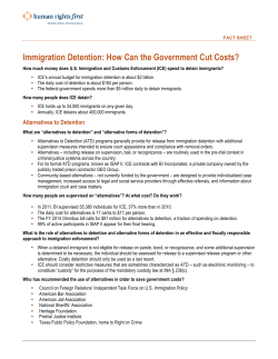 Immigration Detention: How Can the Government Cut Costs?