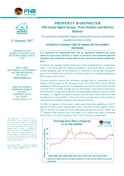 FNB Property Barometer Q4 2016