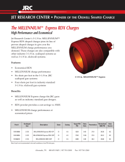 JRC0016 MILLENNIUM Express RDX Charges
