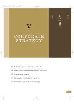 corporate strategy - Esteem International Consultants