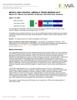 mexico and central america trade mission 2013