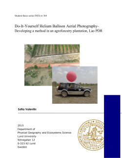 Do-It-Yourself Helium Balloon Aerial Photography