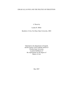 edgar allan poe and the politics of perception