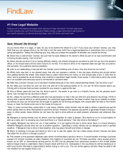 Quiz: Should I Be Driving?