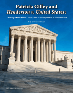 Patricia Gilley and Henderson v. United States: