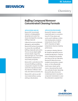 Buffing Compound Remover Solution