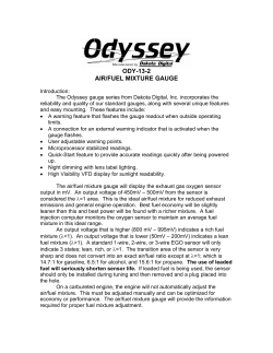 ODY-13-2 AIR/FUEL MIXTURE GAUGE