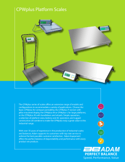 CPWplus Platform Scales