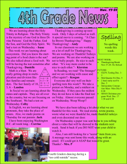 Nov. 17-21 - Sacred Heart Area School