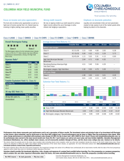 Fact Sheet - Columbia Management