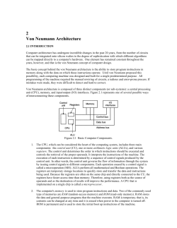 2 Von Neumann Architecture
