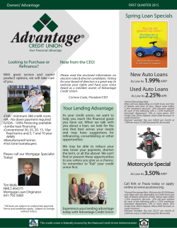 Spring Loan Specials New Auto Loans Used Auto Loans Motorcycle