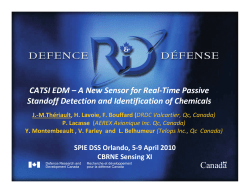 CATSI EDM - Defence Research Reports