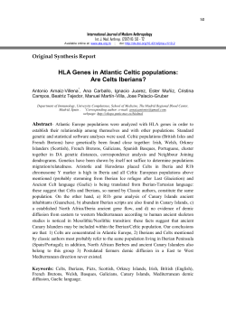 HLA Genes in Atlantic Celtic populations: Are Celts Iberians?