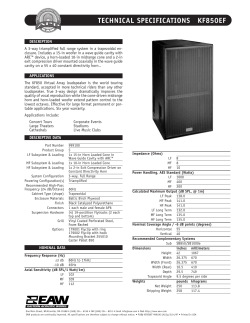 technical specifications kf850ef