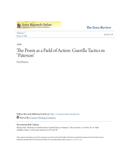 The Poem as a Field of Action
