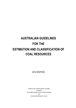 australian guidelines for the estimation and classification of