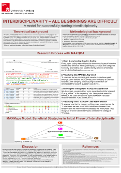 A model for successfully starting interdisciplinarity