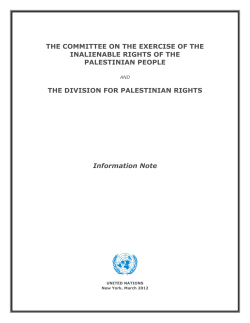 the committee on the exercise of the inalienable rights of