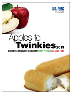 Apples to Twinkies 2013