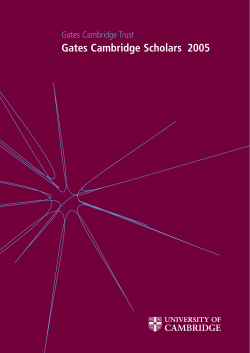 Gates Cambridge Scholars 2005