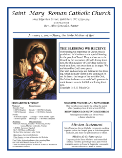 1st - St Mary Roman Catholic Church