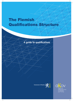 The Flemish Qualifications Structure