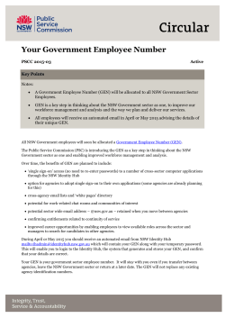 Your Government Employee Number