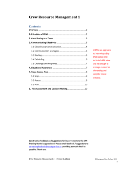 Crew Resource Management 1