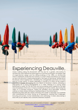 Deauville Press Kit