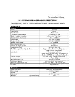 Specs - NissanNews.com
