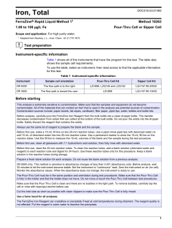 Iron, Total ULR Rapid Liquid FerroZine Method 10263