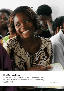 Final Evaluation of National Action Plan on UNSCR 1325