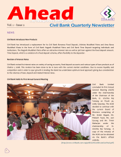 Issue 2 - Civil Bank