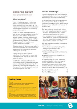 Exploring culture - Australian Red Cross