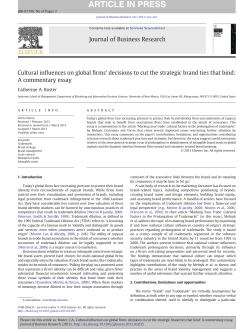 Cultural influences on global firms` decisions to cut the strategic