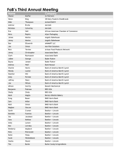 FaB`s Third Annual Meeting