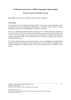 Positional Control in the 1:25000 Cartography, Oporto Region