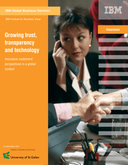 Growing trust, transparency and technology
