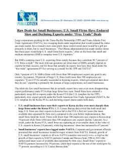Raw Deals for Small Businesses: US Small Firms