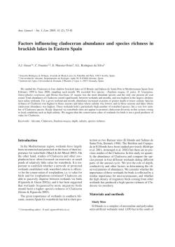 Factors influencing cladoceran abundance and species richness in