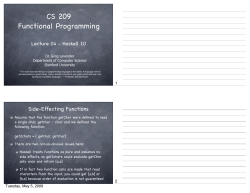 CS 209 Functional Programming