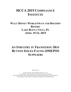 Handout 2 - Health Care Compliance Association