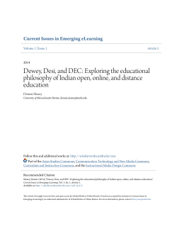 Dewey, Desi, and DEC - ScholarWorks at UMass Boston