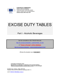 Alcoholic Beverages - European Commission